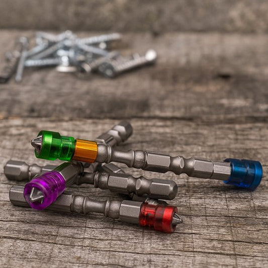 Embout pour visseuse Guide magnétique coloré gris