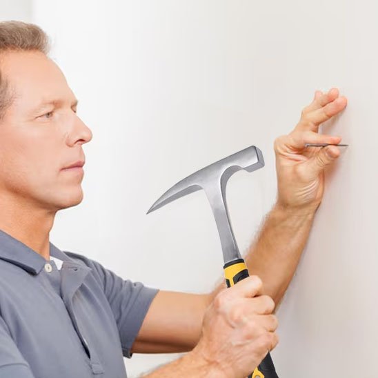 Marteau géologique mur