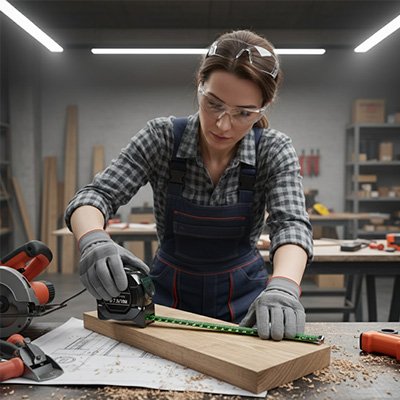 Mètre ruban autobloquant garage