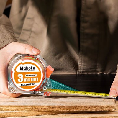 Mètre ruban impérial transparent poinée