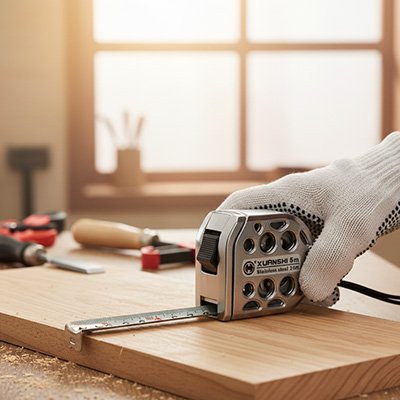 Mètre ruban magnétique retractable GRIS