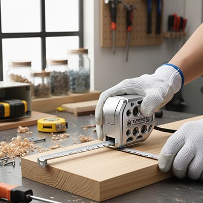 Mètre ruban magnétique retractable planche