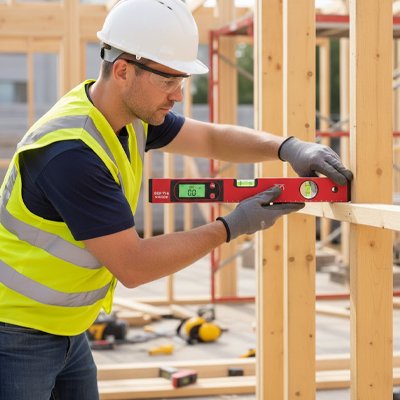 Niveau Numérique magnétique bois