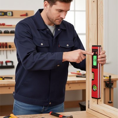 Niveau Numérique magnétique rouge