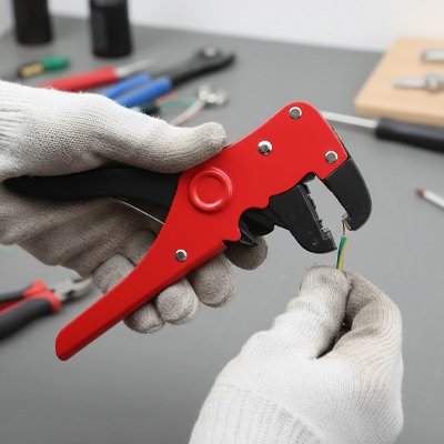 PINCE A DENUDER AUTOMATIQUE ROUGE POIGNÉE