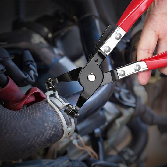 Pince de serrage rouge anneau