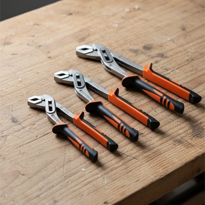 Pince multiprise à large nez 203- 305mm table