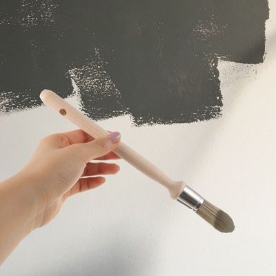 Pinceau à peinture rechampir blanc noir
