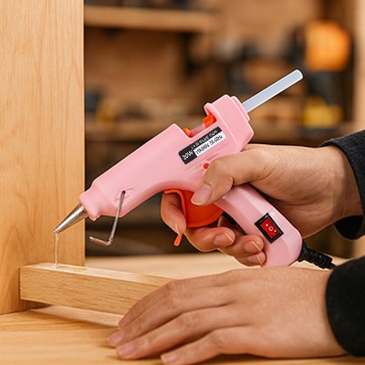 Pistolet à colle chauffage rapide 20W bois