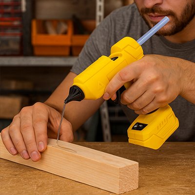 Pistolet à colle pour batterie Dewalt 18V planche