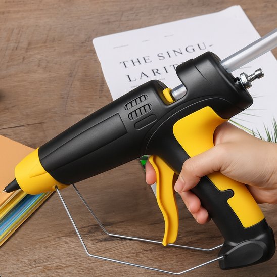 Pistolet à colle réglable numérique de 300W jaune