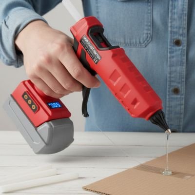 Pistolet à colle Sans fil rouge poignée