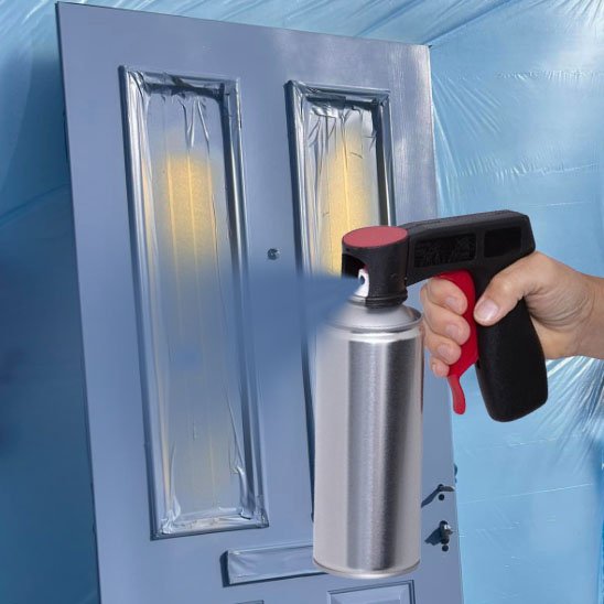 Pistolet peinture à poignée porte