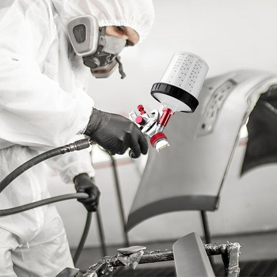 Pistolet peinture HVLP de 1,4mm à 2,0mm gris