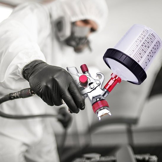 Pistolet peinture HVLP de 1,4mm à 2,0mm poignée