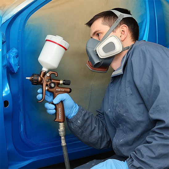 Pistolet peinture Saigaole bleu