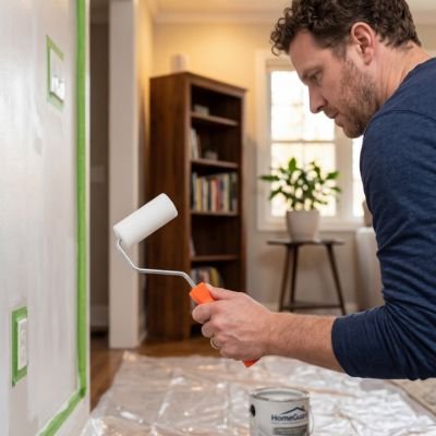 Rouleau à peinture kit complet blanc