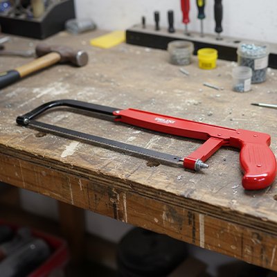 Scie à métaux à main DELIXI rouge