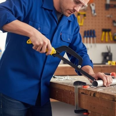 Scie à métaux En aluminium poignée 