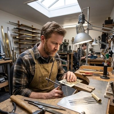 Scie à métaux professionnelle 13 en 1 dans la main d'un homme 