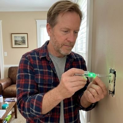 Tournevis testeur détecteur tension électrique LED lumière vert